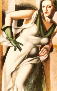緑色の手袋をした女性 1928年 現代 タマラ・デ・レンピッカ Oil Paintings